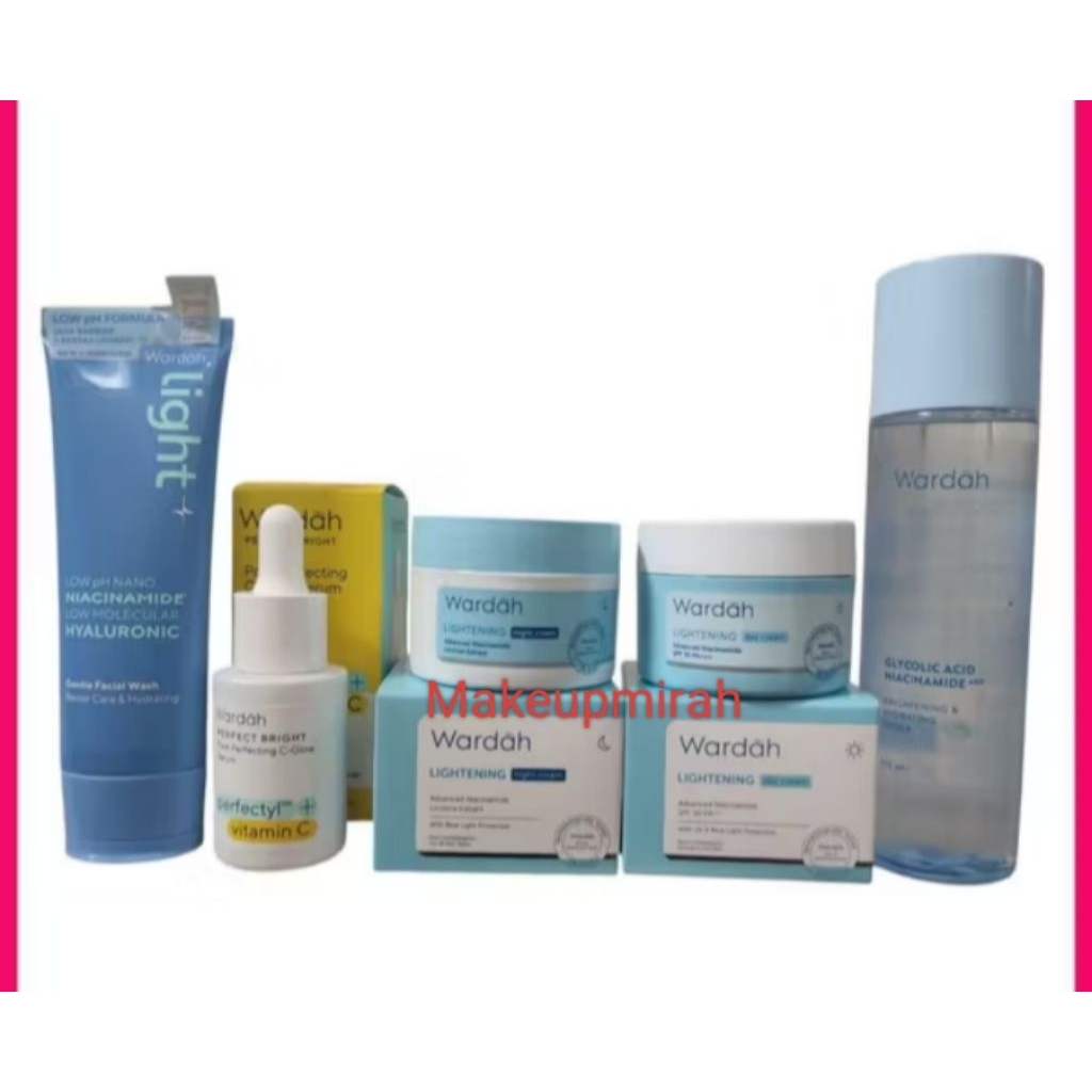 Paket Glowing Wardah Lightening Series 5in1