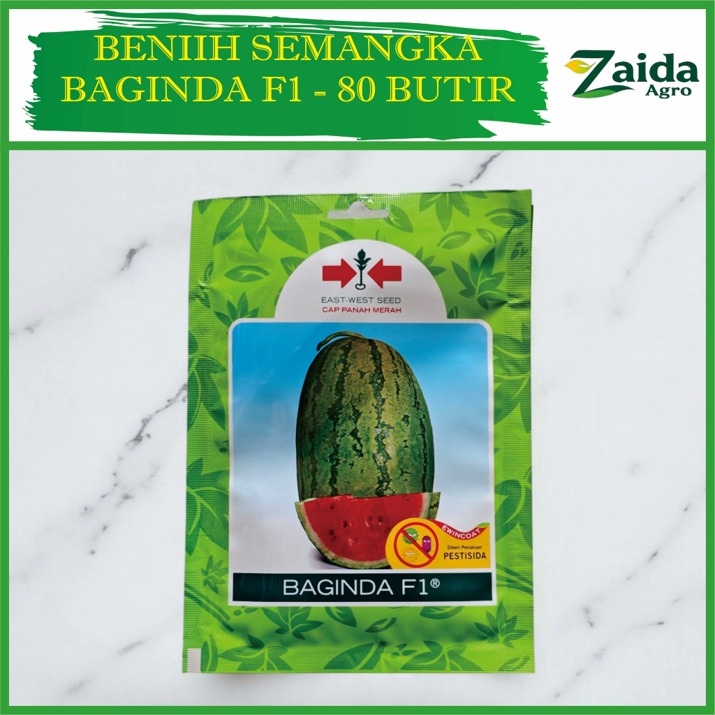 BENIH SEMANGKA BAGINDA F1 - BIBIT SEMANGKA BAGINDA F1 - 80 BUTIR - CAP PANAH MERAH