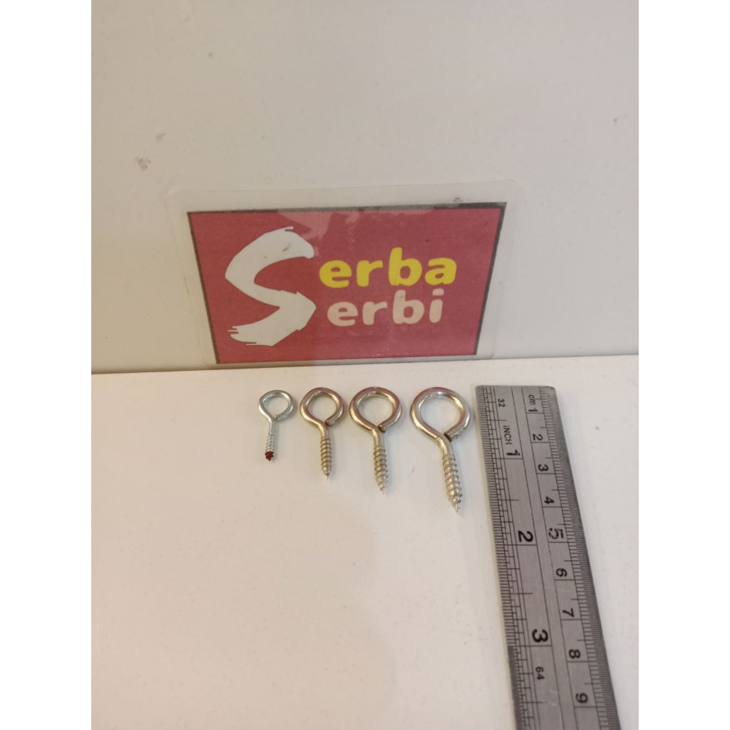 (/10PCS BULAT SKRUP) Skrup hock tutup bulat gantung