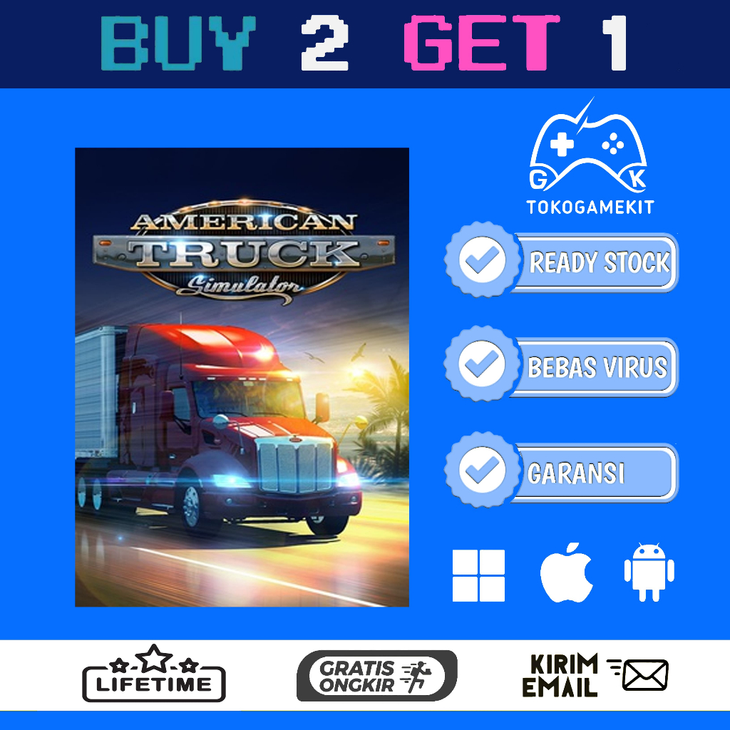 [G0034] American Truck Simulator - Vehicle Simulation, Open World - Game PC