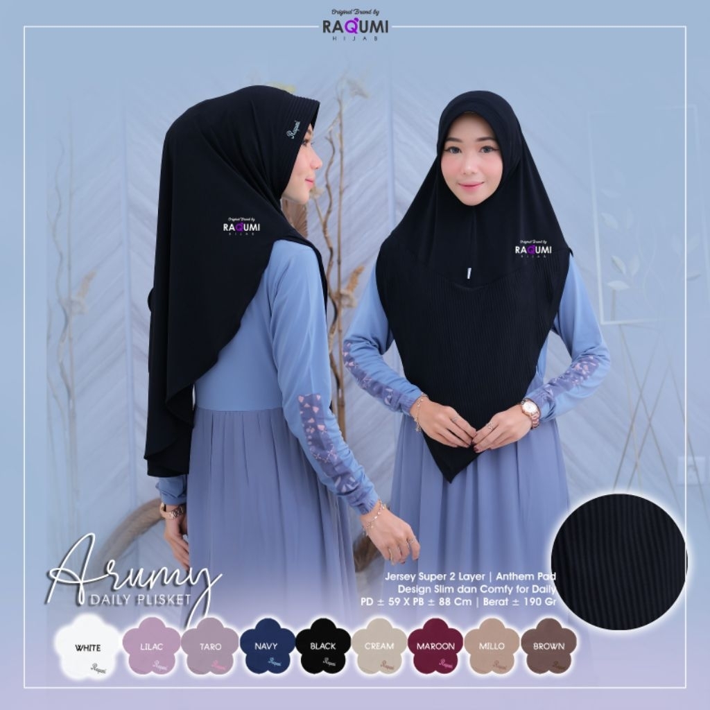 ARUMI DAILY PLISKET HIJAB ORI RAQUMI HIJAB