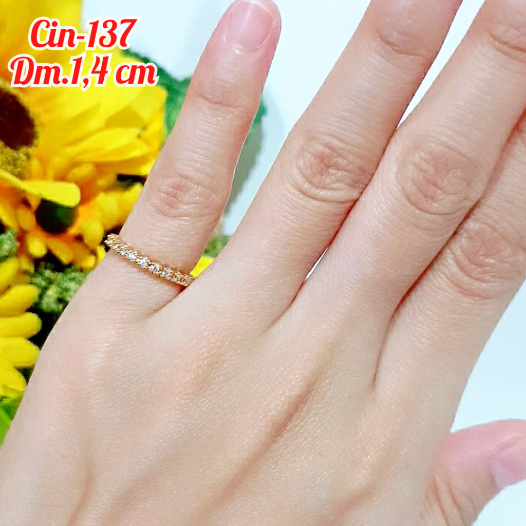 CINCIN ANAK PEREMPUAN MOTIF FULL PERMATA PERHIASAN XUPING