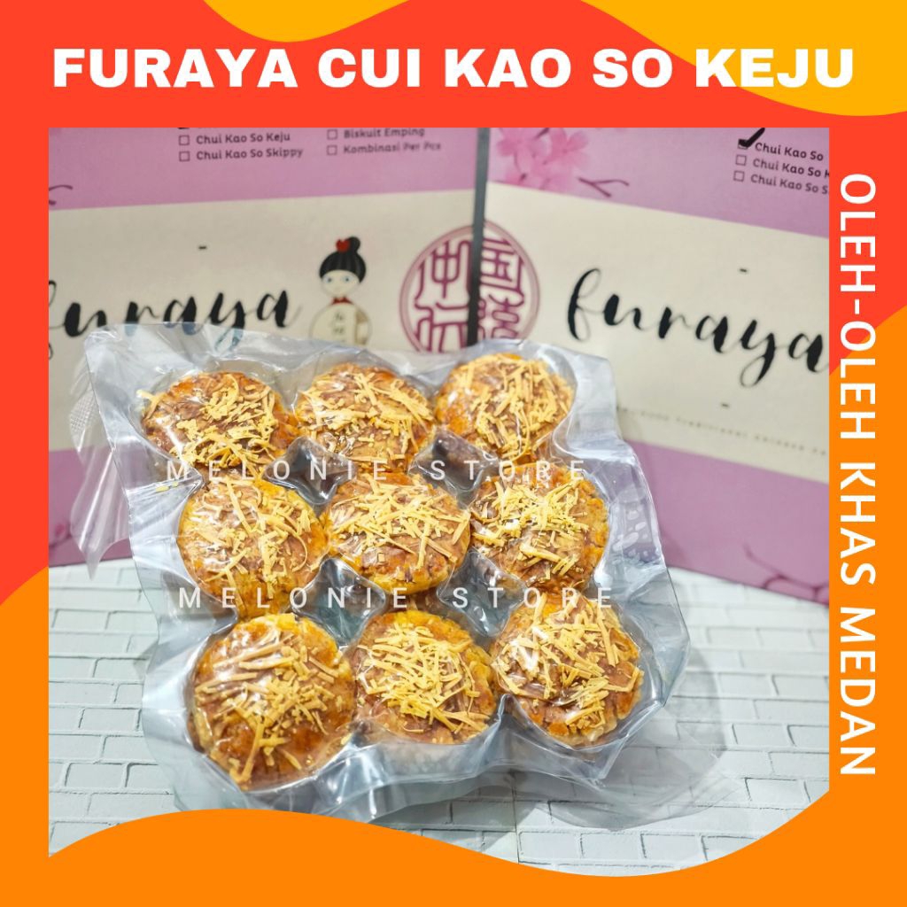 

FURAYA CHUI KAO SO KEJU / FURAYA CUI KAO SO / CUI KAO SO KEJU / KUE KERING MENTEGA / OLEH OLEH MEDAN
