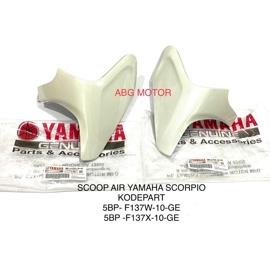 SCOOP AIR KIRI KANAN YAMAHA SCORPIO ORIGINAL
