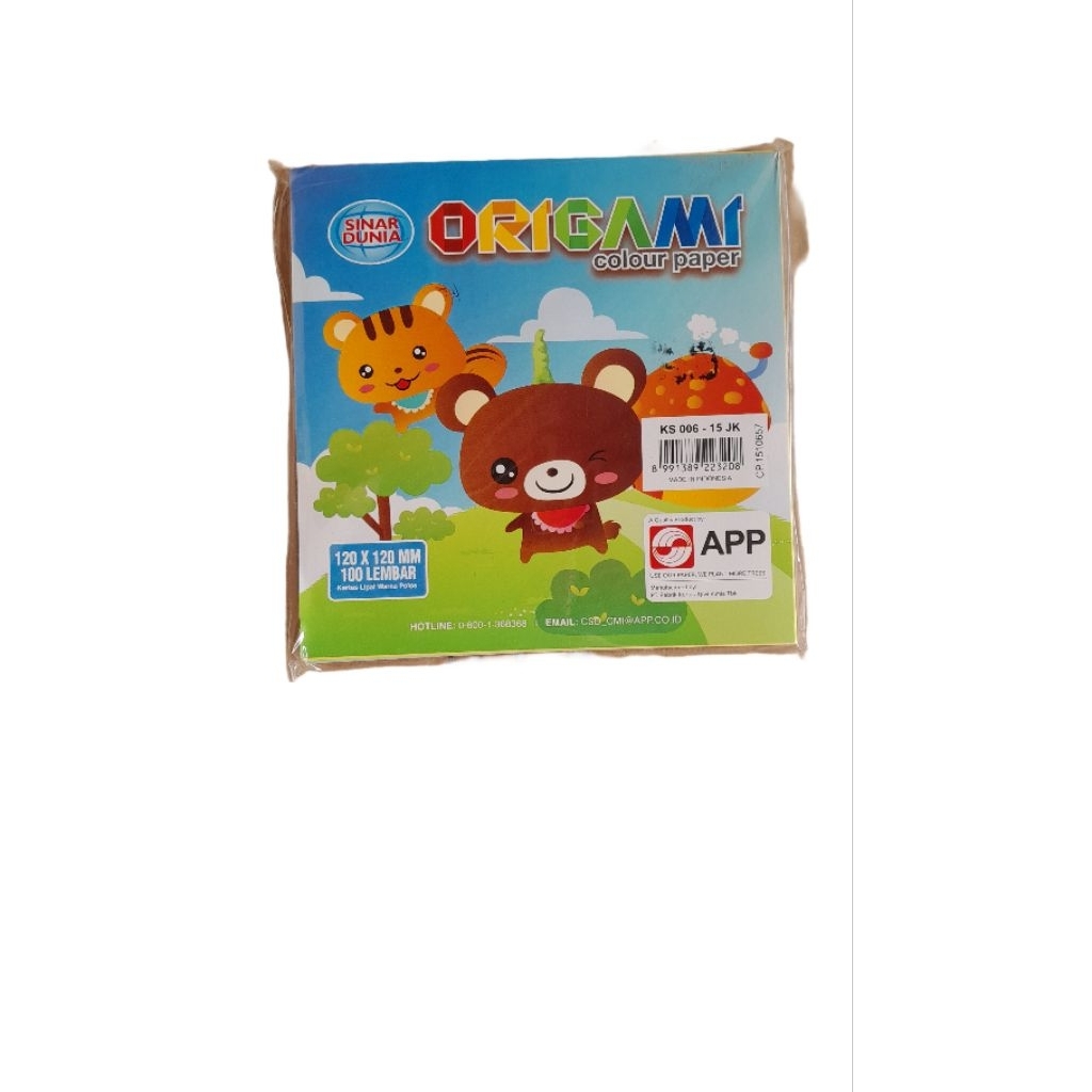 

Kertas Origami Sinar Dunia 100 Lembar