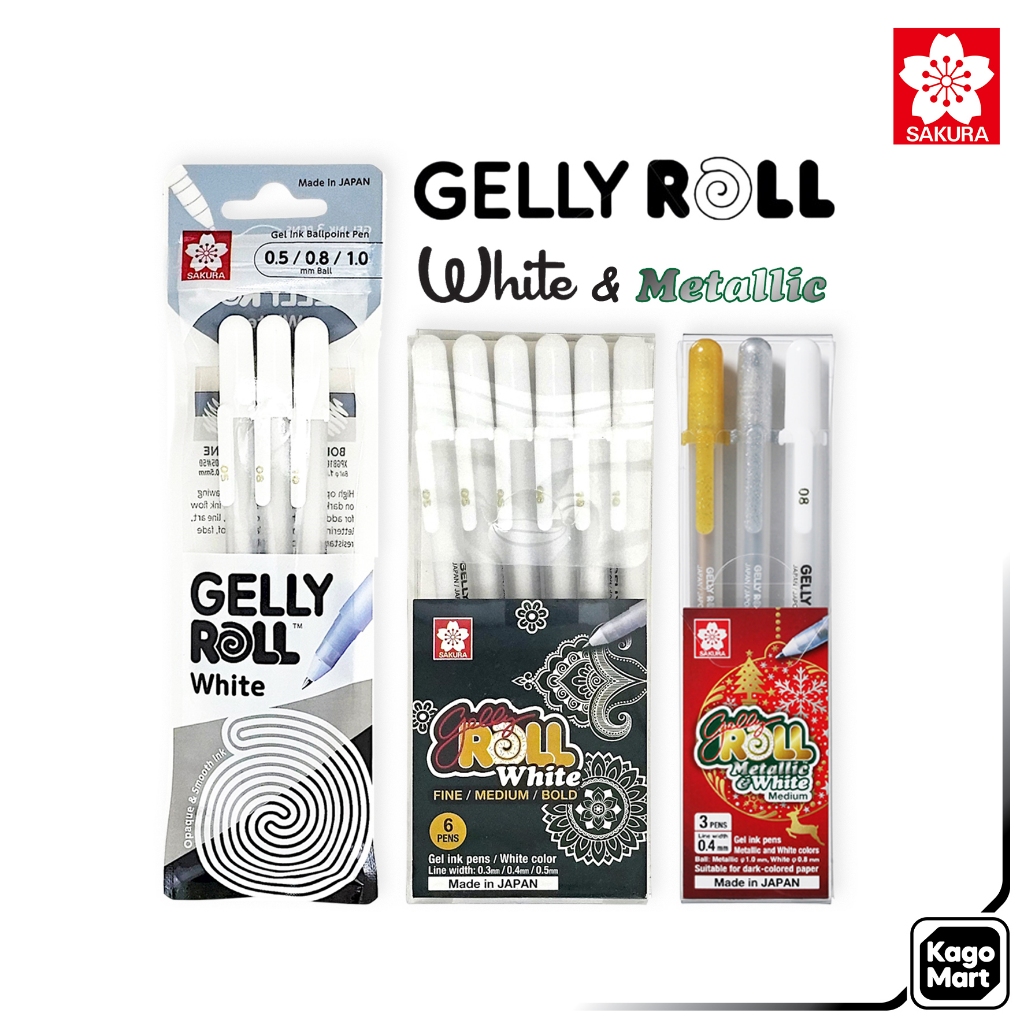 

Sakura Gelly Roll Classic Gel Pen White Set Pulpen Warna