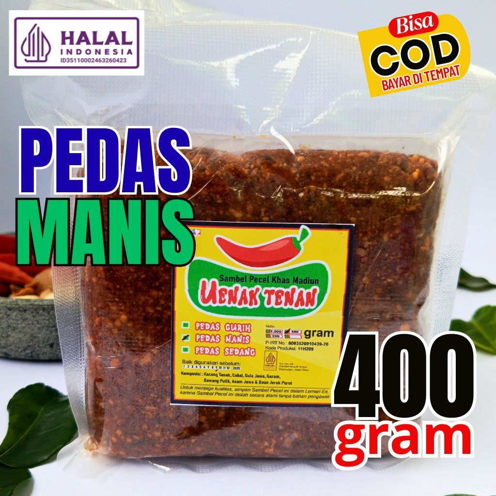

Sambal Pecel Madiun Asli Roasting Sangrai Tanpa Minyak 400g
