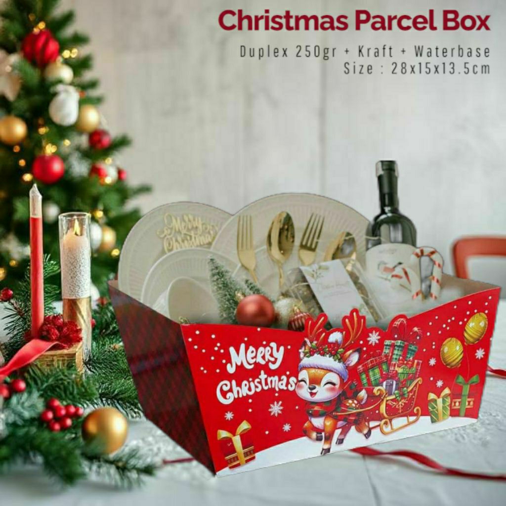 

Christmas Parcel Box Dus Parsel Natal Packaging Hampers Natal