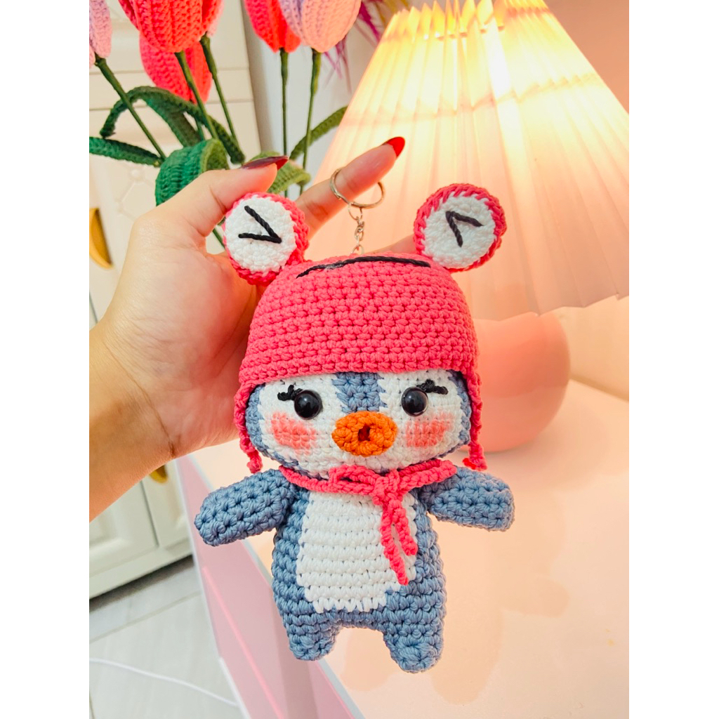 Pinguin Keychain Amigurumi|| Pinguin Gantungan Kunci||Gantungan Kunci Rajut