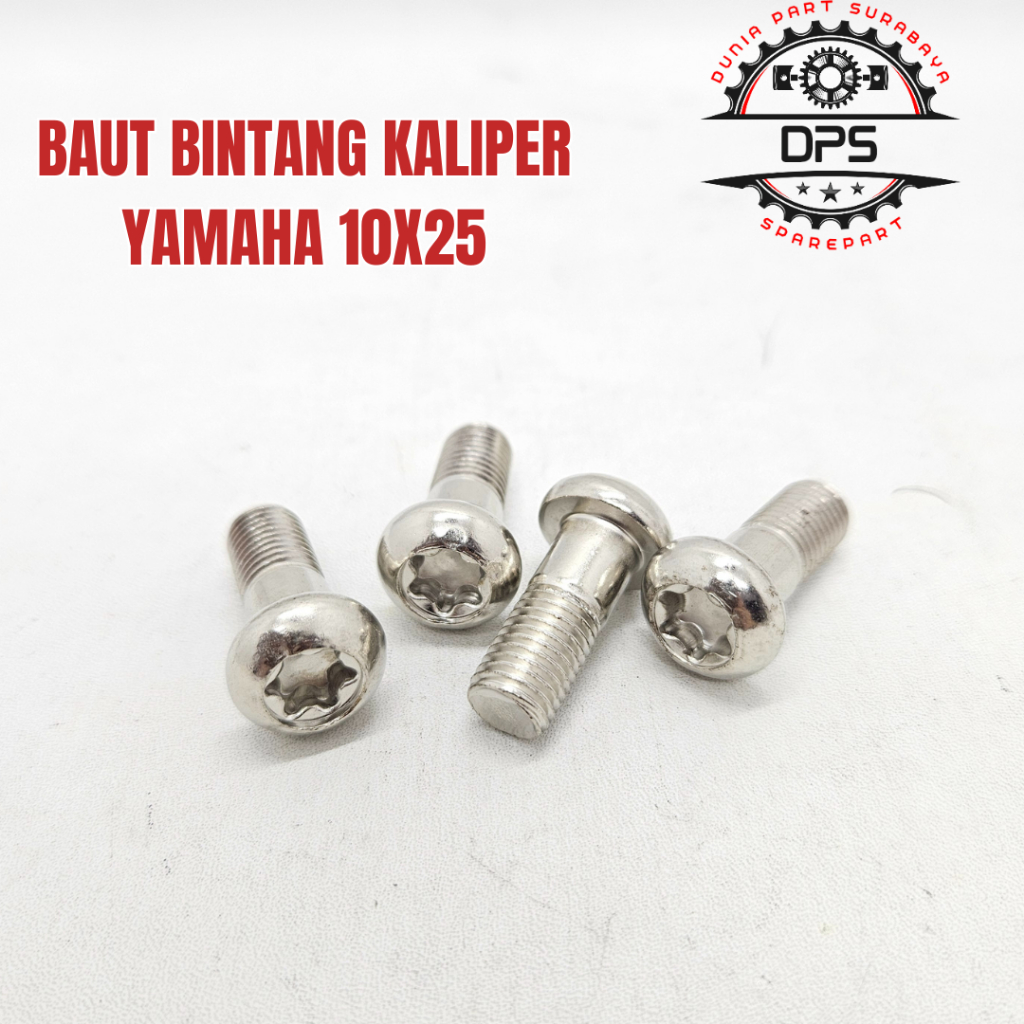 BAUT BINTANG M10X20 NEKEL M10x25 M10x30 M10x35 CAKRAM YAMAHA