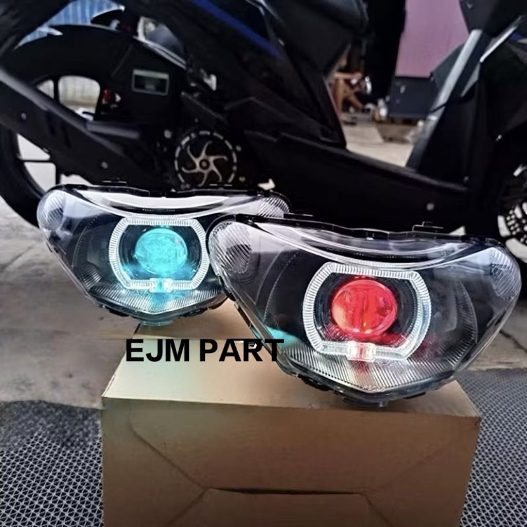 LAMPU DEPAN LED MIO NEW MIO SMILE BILED SUPER TERANG