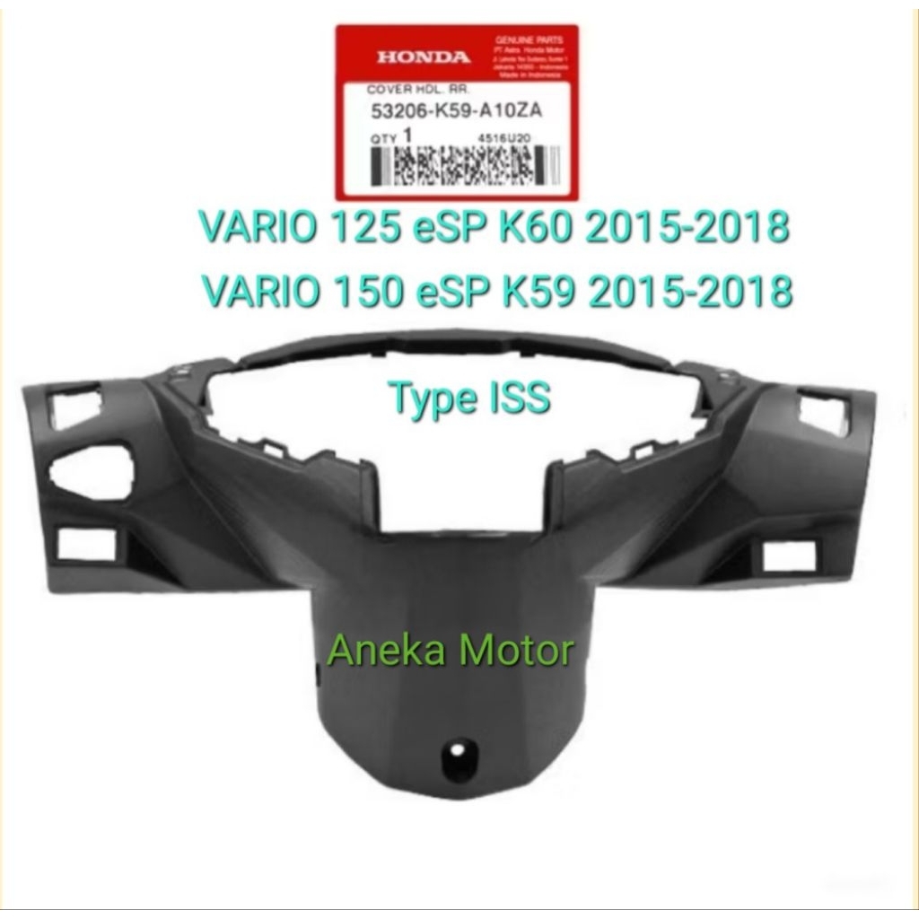 53206 K59 A10ZA A10ZB 53205 K59 A10ZB AHM Batok Cover Depan Belakang Honda Vario 125 150 eSP 100% Or