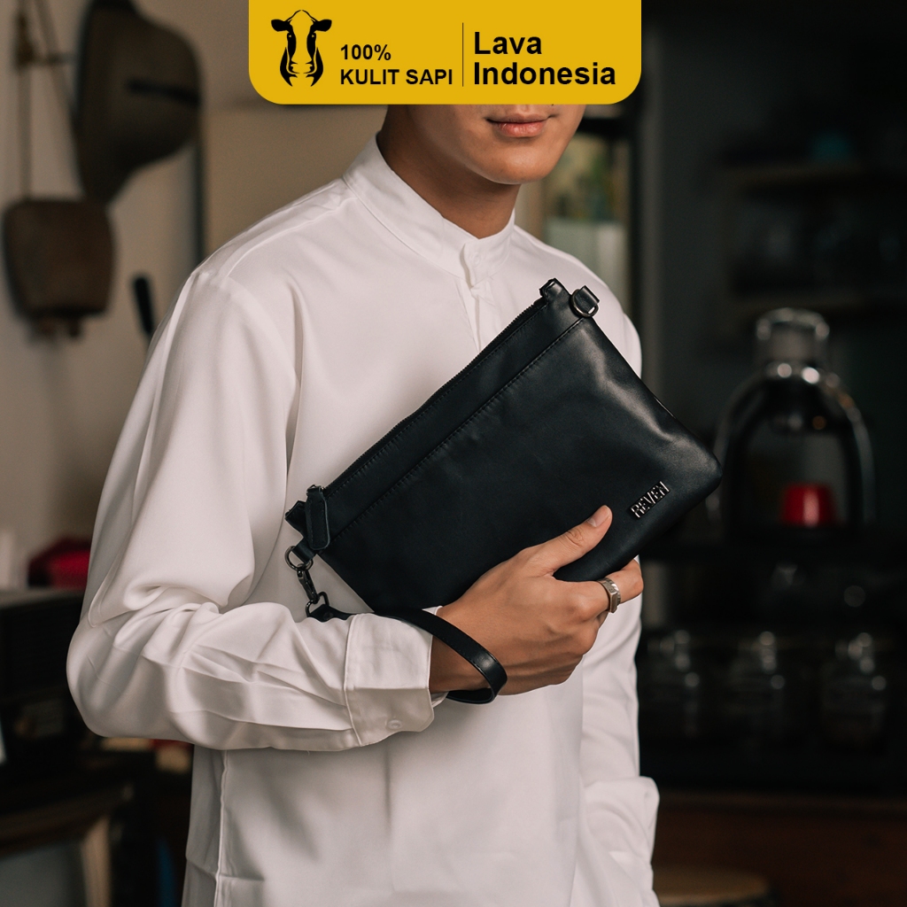 Tas Selempang Pria Tas Kerja Kuliah Reven Adam Tas Kulit Pria Asli