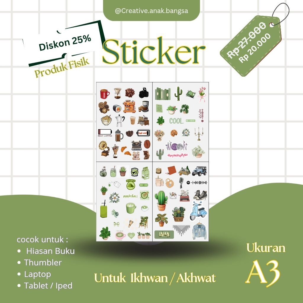 

STICKER matcha & Coffe unik dan lucu, cocok untuk thumber, Iped,Tab,Laptop Dll
