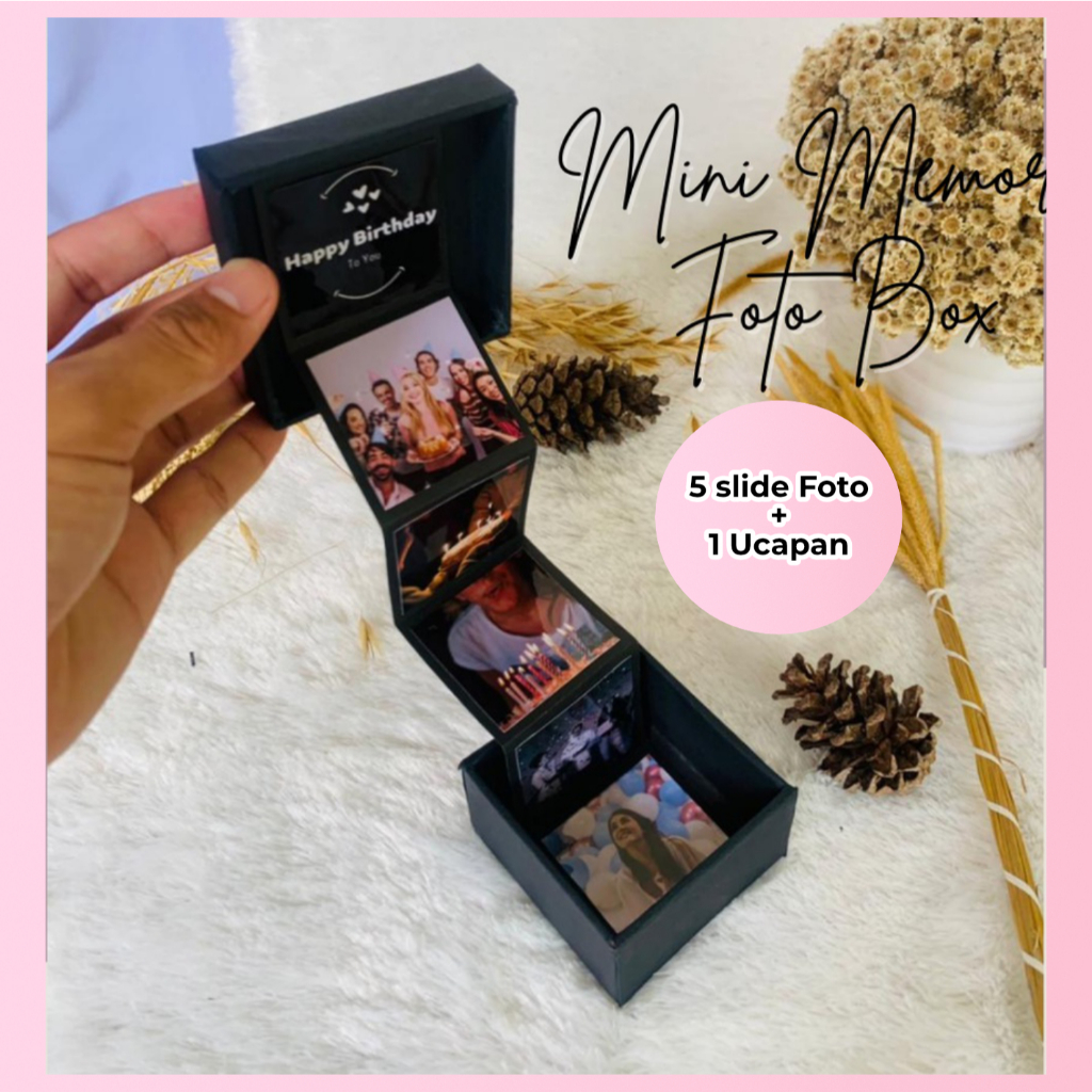 

PROMO Mini Memory Photo Box 6 Foto Bestie Pacar || Mini Photo Box 6 Foto Hadiah Ulang Tahun Premium