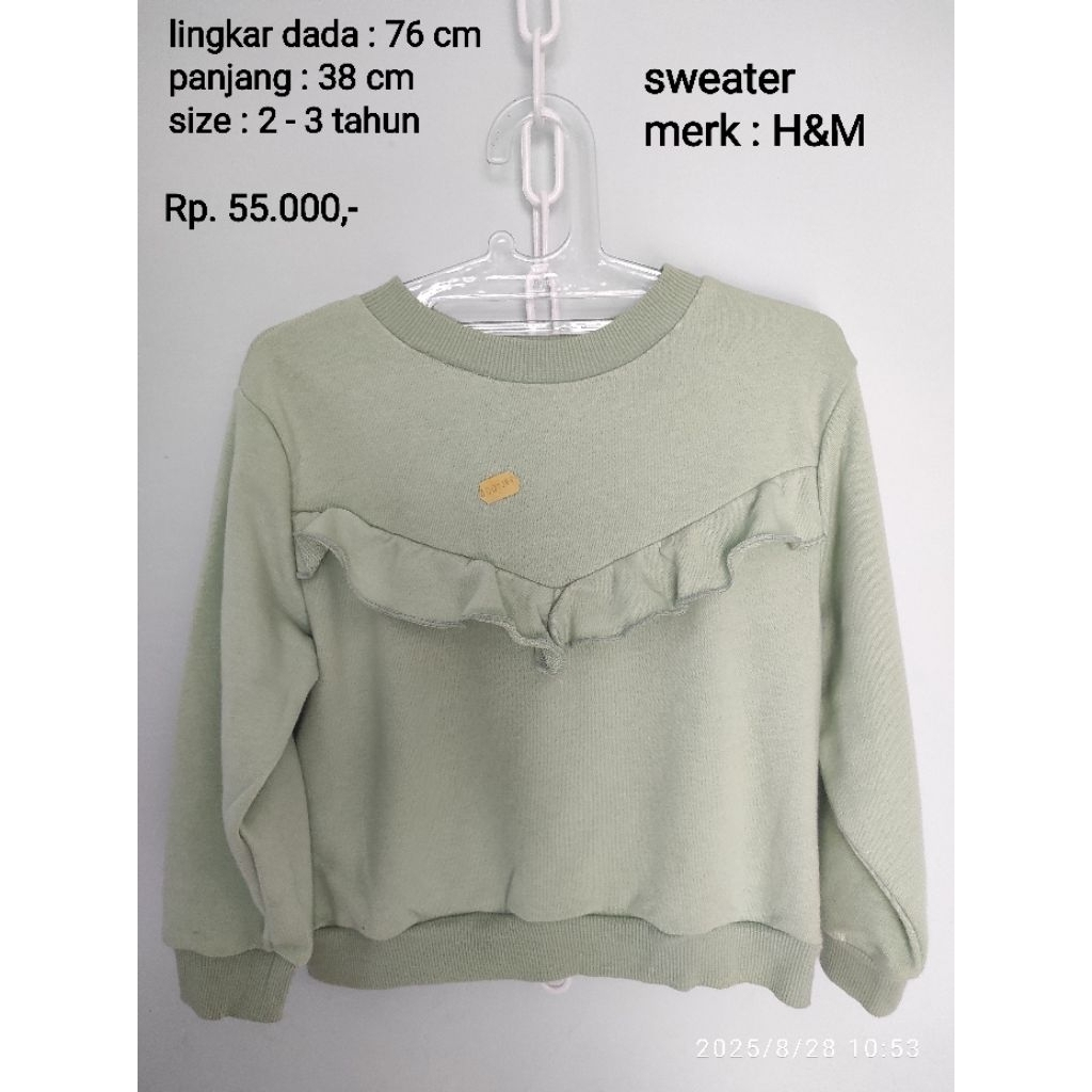 Sweater anak perempuan H&M