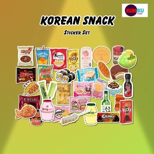 Sticker Korean Snack | Sticker Aesthetic | Sticker Kpop | Sticker Anime | Sticker Laptop | Tumbler