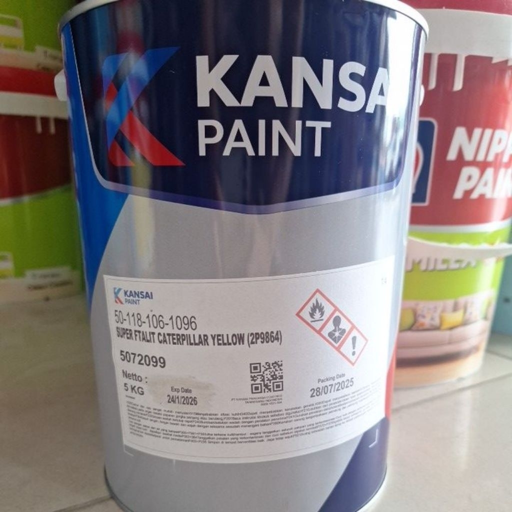 Kansai Cat kuning Caterpillar - caterpillar yellow Super Ftalit 5 kg