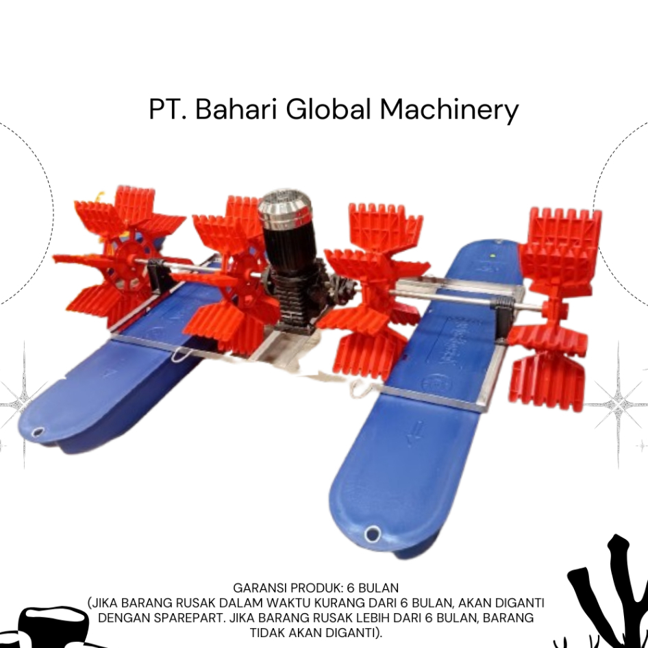 Kincir Air Tambak Yong Tuo 1 HP 3 Phase 4 Spline