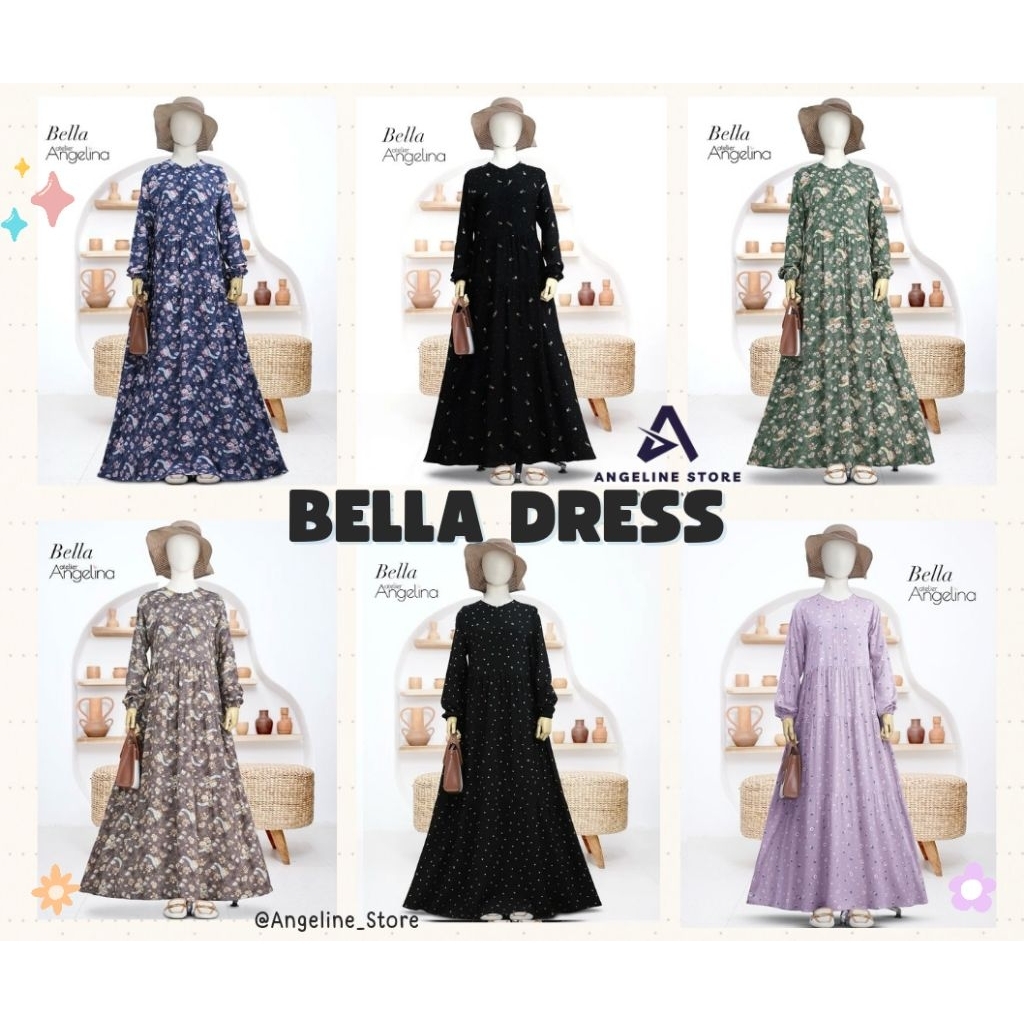 Bella Dress 2XL 3XL (MOTIF) by Atelier Angelina New With Tag