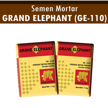 Mortar Perekat Bata Ringan Grand Elephant GE-110 @50KG