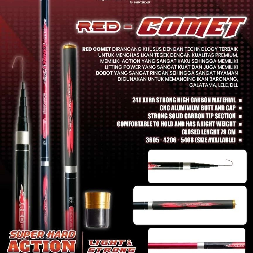 Joran Tegek Versus GoStrike RED COMET Super Hard 210 240 270 Original