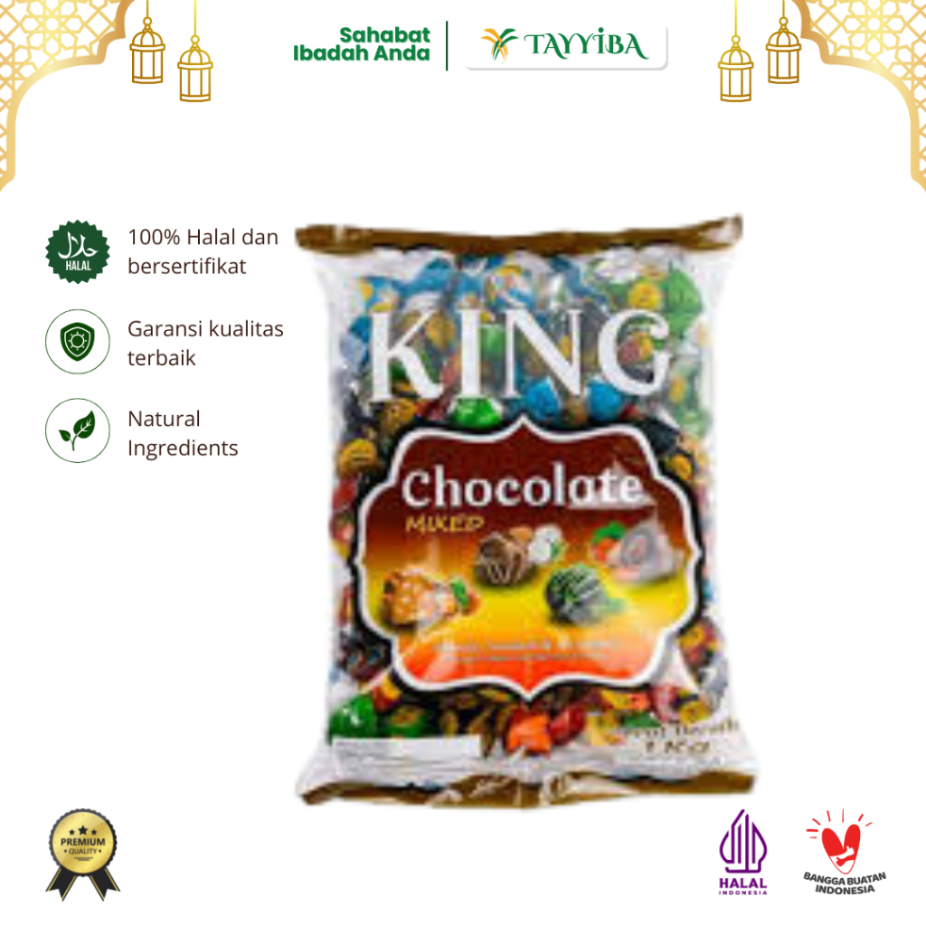

Chocolate Mixed King 1kg – Cokelat Campuran Premium untuk Camilan & Topping