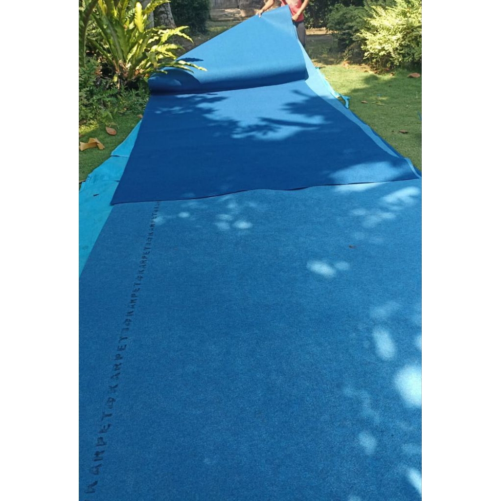 Bilu_Ciaw Karpet Bludru Biru,/Karpet Non Woven,/Karpet ,/Karpet Meteran 100X200 200X200 200X300