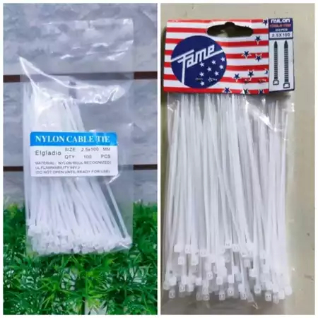 

Kabel Ties Putih 10cm/ 15cm /20cm /25cm /30cm/40cm Harga 1Pack isi 100pcs