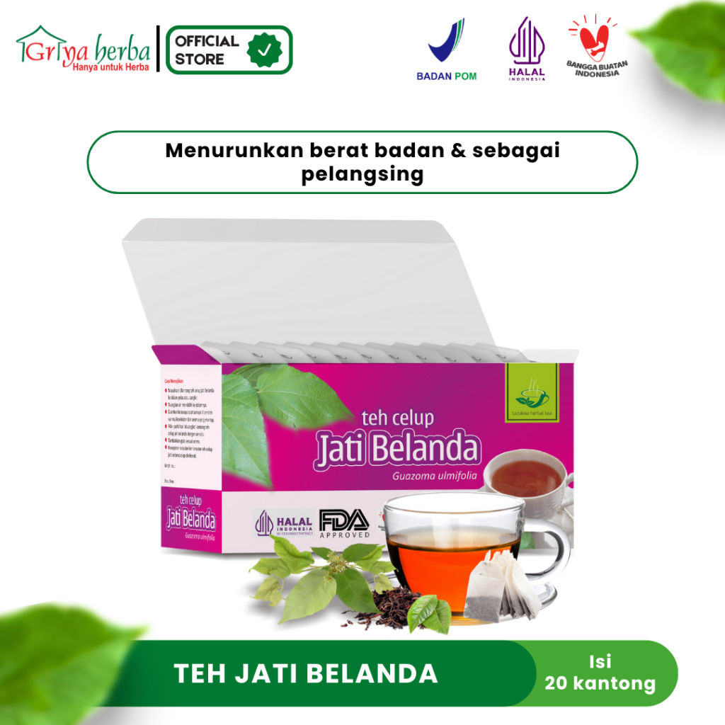 

Teh Jati Belanda Tazakka isi 20 kantong membantu melancarkan sisitem pencernaan Halal