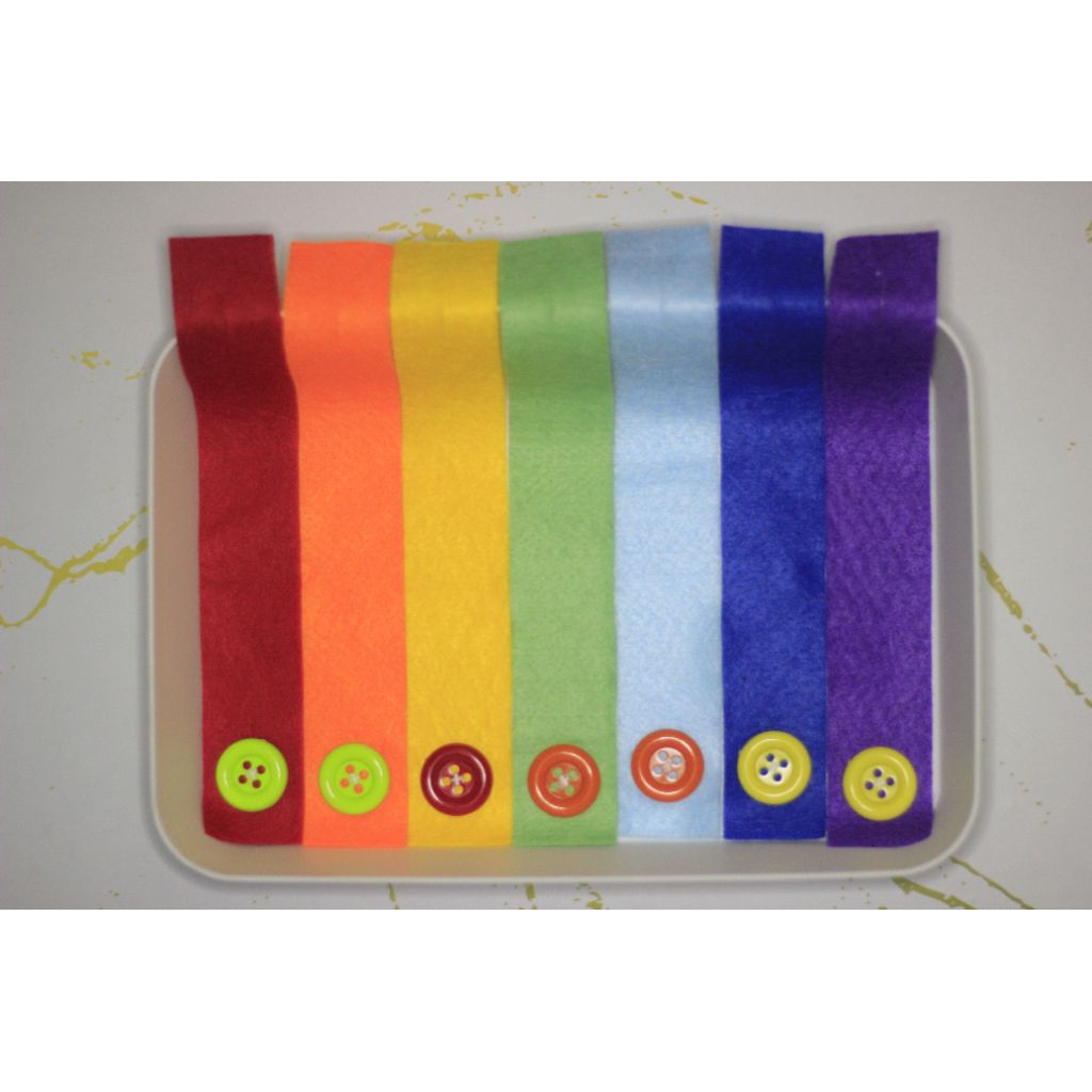 Mainan edukasi mengancing/rantai kain flanel/meronce/mainan edukasi