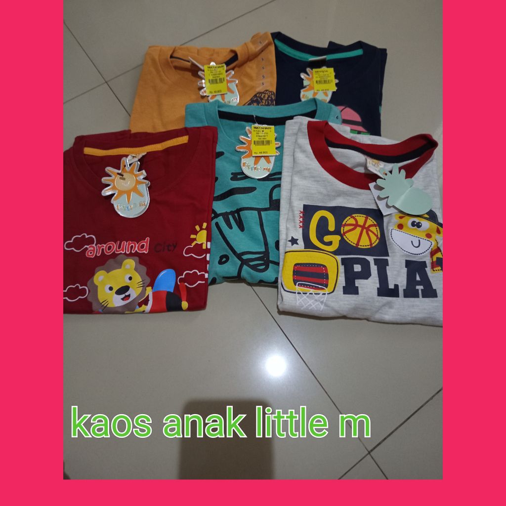 kaos anak laki laki little m