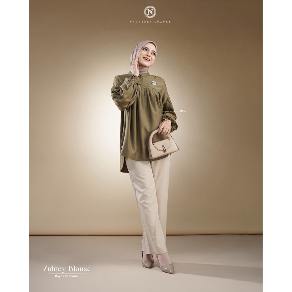 [NEW] • COD | ZIDNEY BLOUSE • NADHEERA LUXURY / Blouse Atasan Cewek Kemeja Cewek Kemeja Polos Kemeja