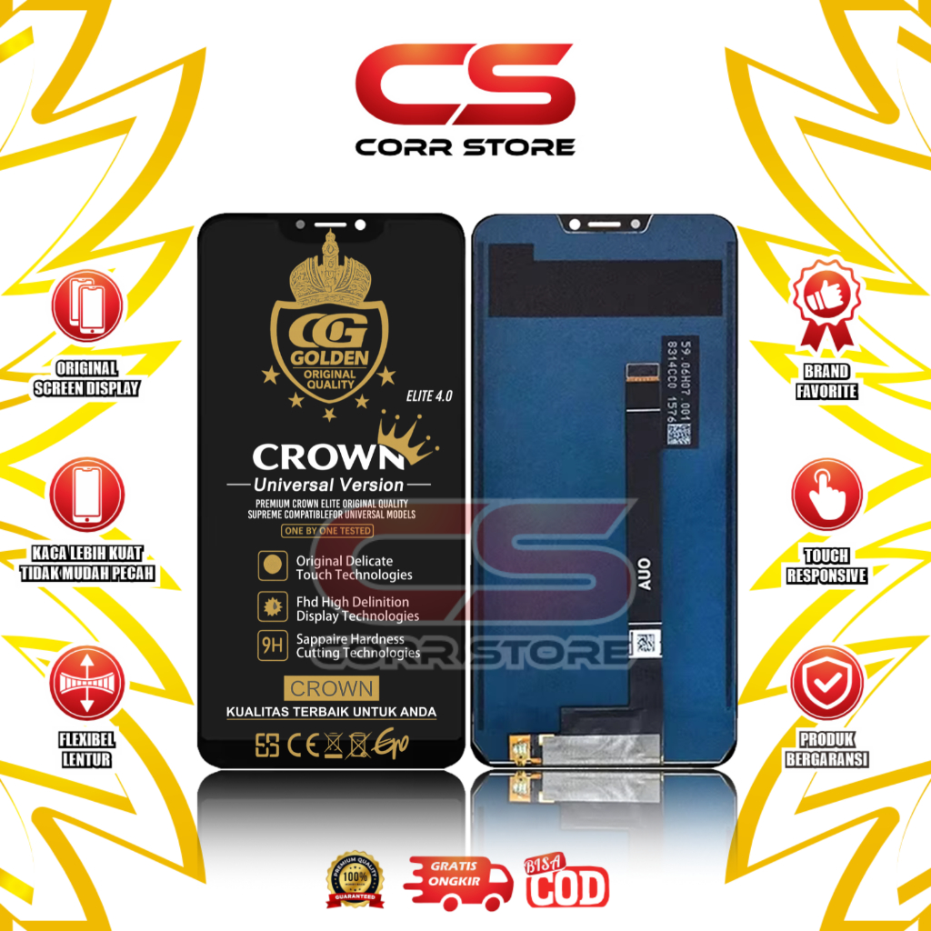 LCD TOUCHSCREEN ASUS ZENFONE 5Z / ZE620KL / X00QD / ZS620KL / Z01RD / Z01KD ORIGINAL COMPLETE FULLSE