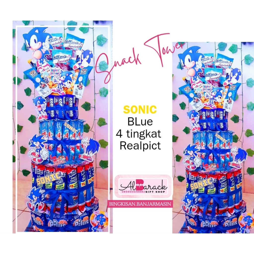 

Snack tower Ready Premium Blue Sonic