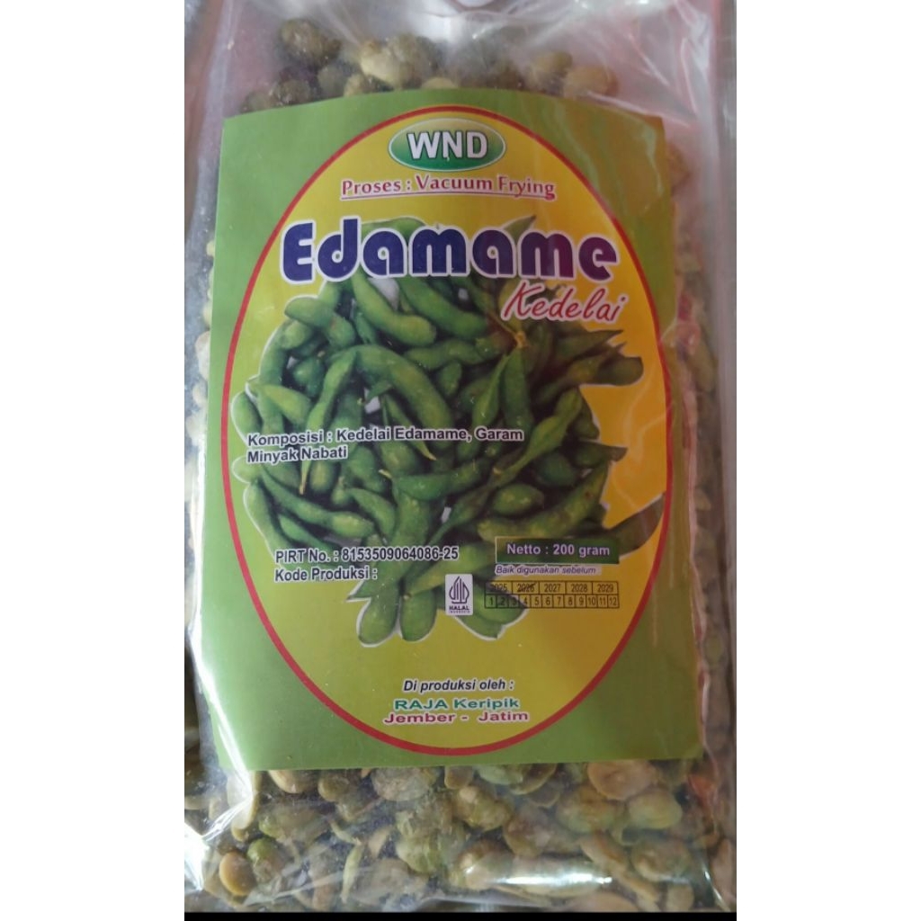 Edamame Kering Camilan Cemilan Snack Khas Jember
