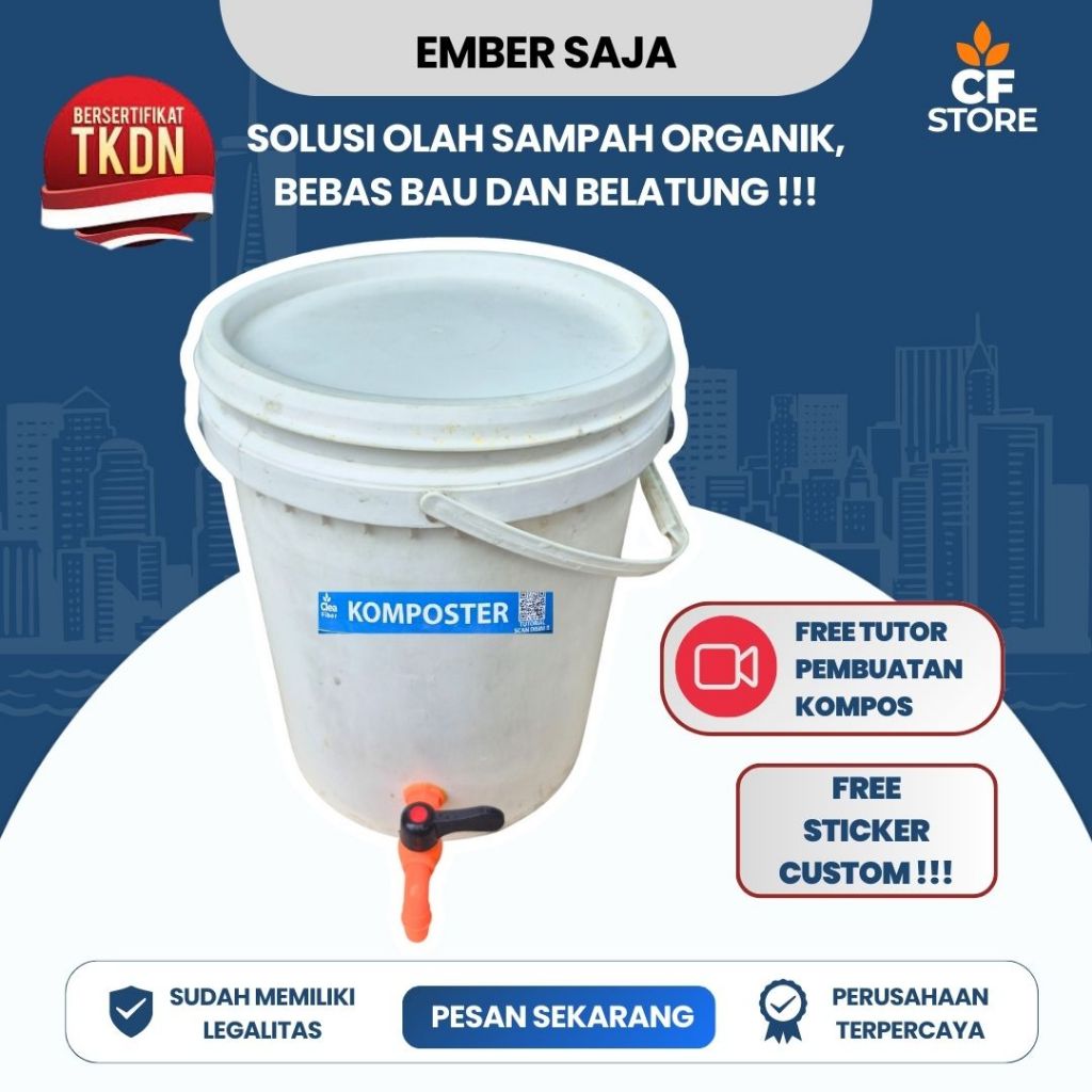 Ember Komposter Kapasitas 20 Liter