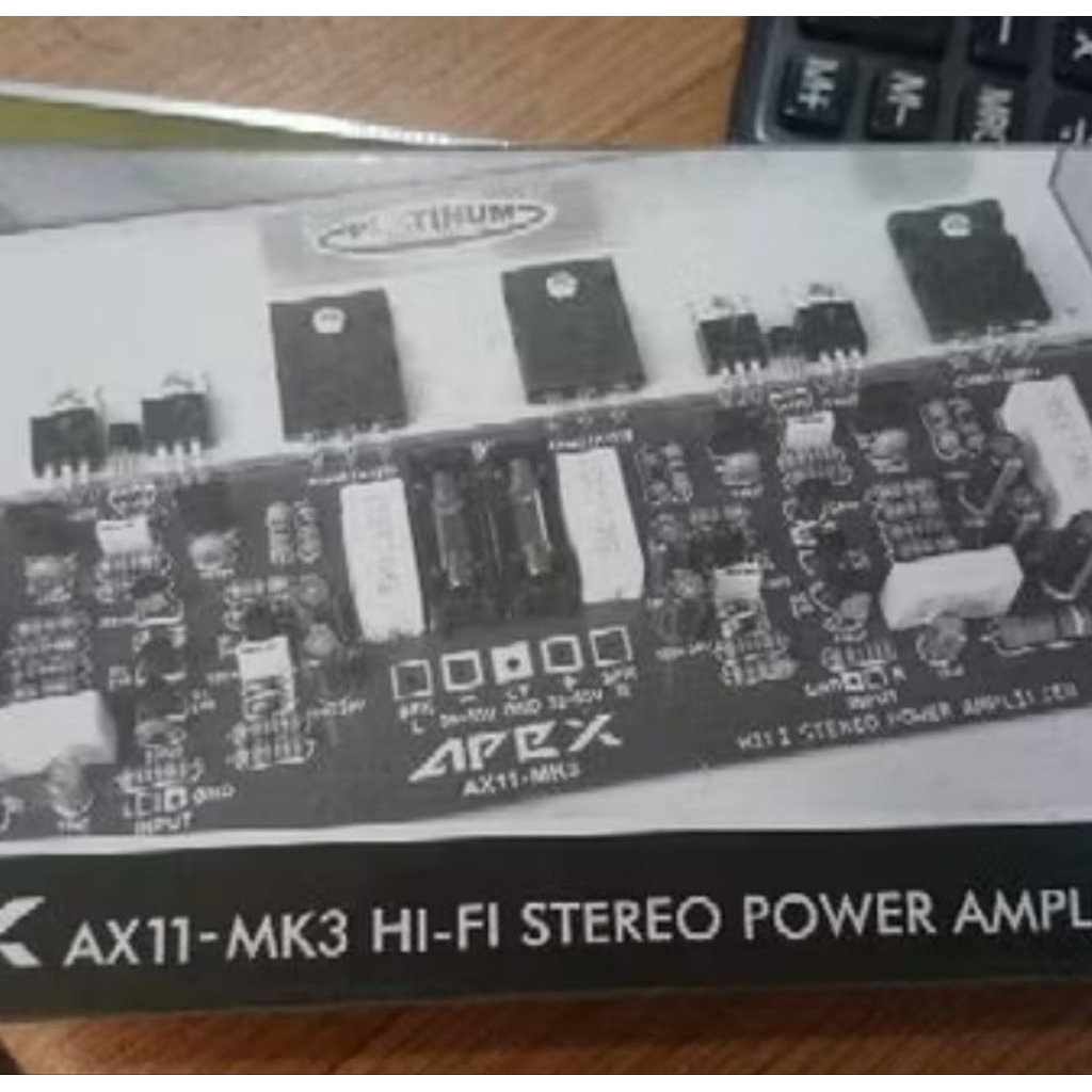 APEX AX11-MK3 HIFI STEREO POWER AMPLIFIER 500WATT 2 X 250WATT MK-3 PLUS HEATSINK