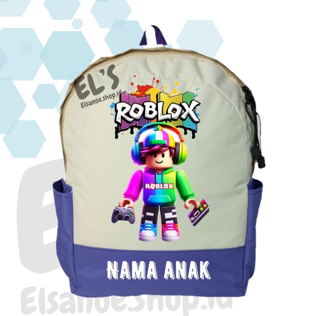 Roblox Tas Anak Karakter | Ransel Anak Roblox | Ransel Anak Karakter Roblox | Tas Anak SD Karakter R