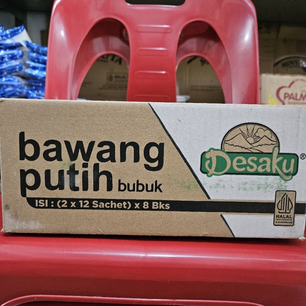 

1 Dus isi 16 Renceng Desaku Bawang Putih Sachet