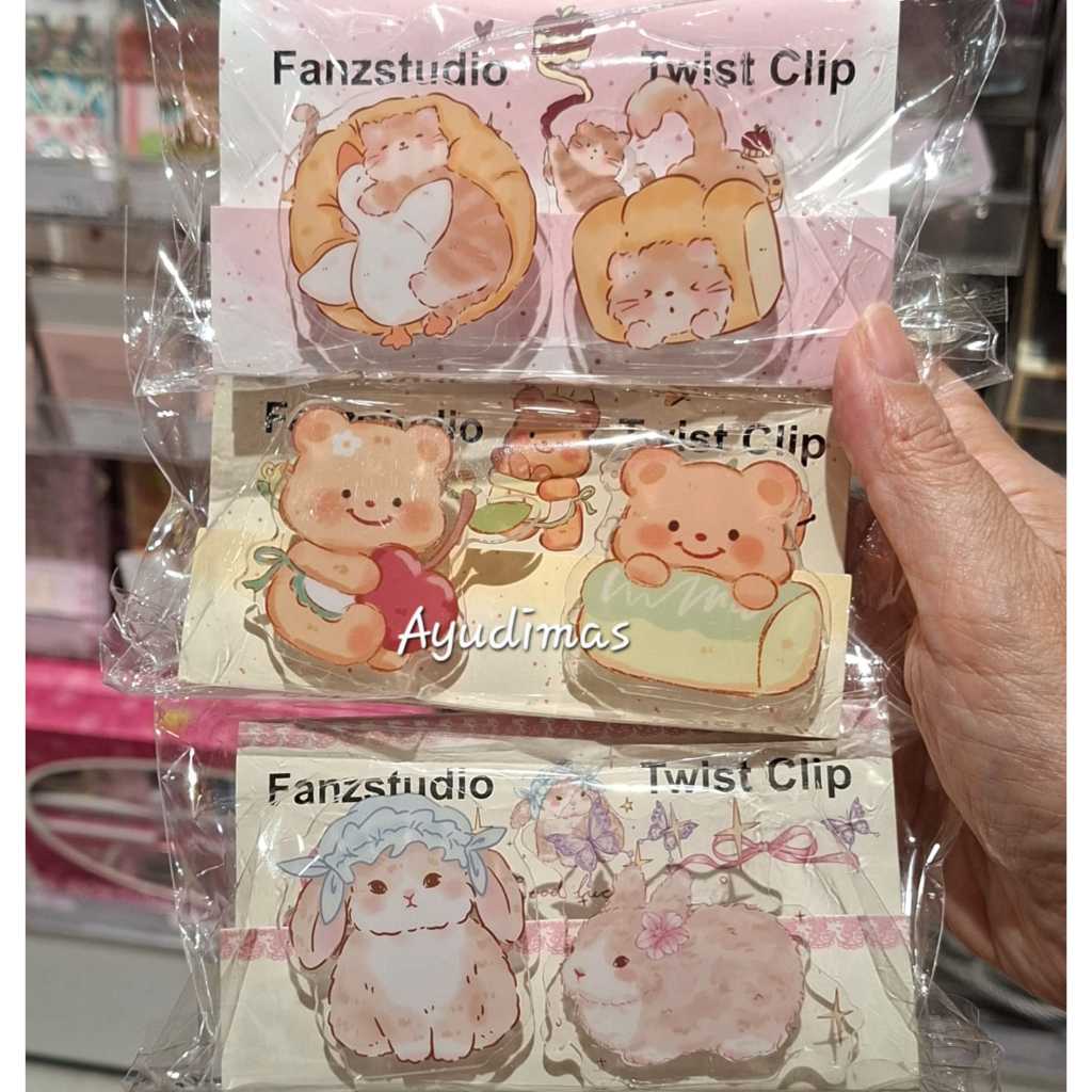 

Cute Acrylic Twist Clip - Jepit Akrilik dapat diputar