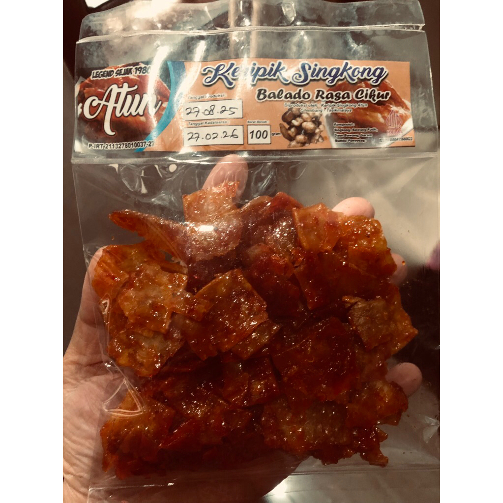 

Keripik Singkong Balado Rasa Cikur