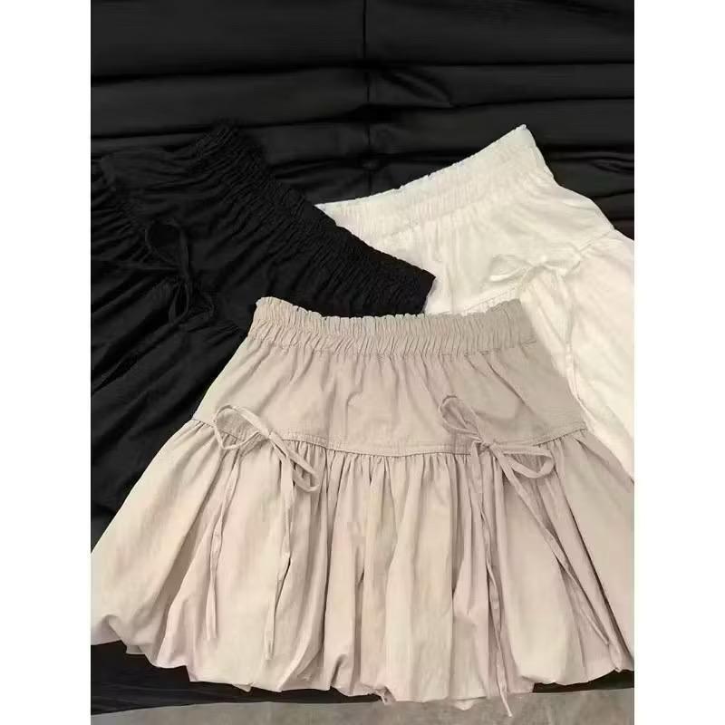 Hot Product Df - Rok Polly Mini Skirt Susun Pendek / Rok Wanita Pendek