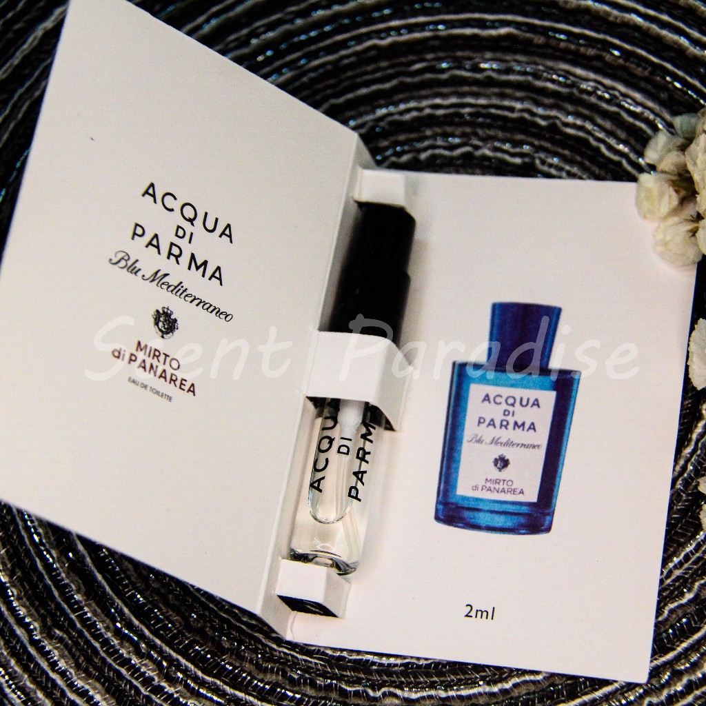 Acqua di Parma Blu Mediterraneo - Mirto di Panarea, 2008 Tester Parfum 2ml Wewangian Parfum Botol/Sa
