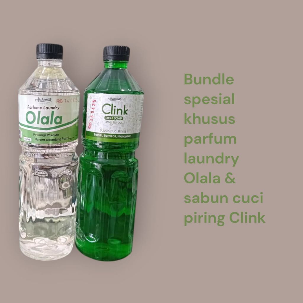 Paket Serbaguna || Parfum Laundry Olala + Sabun Cuci Piring Clink