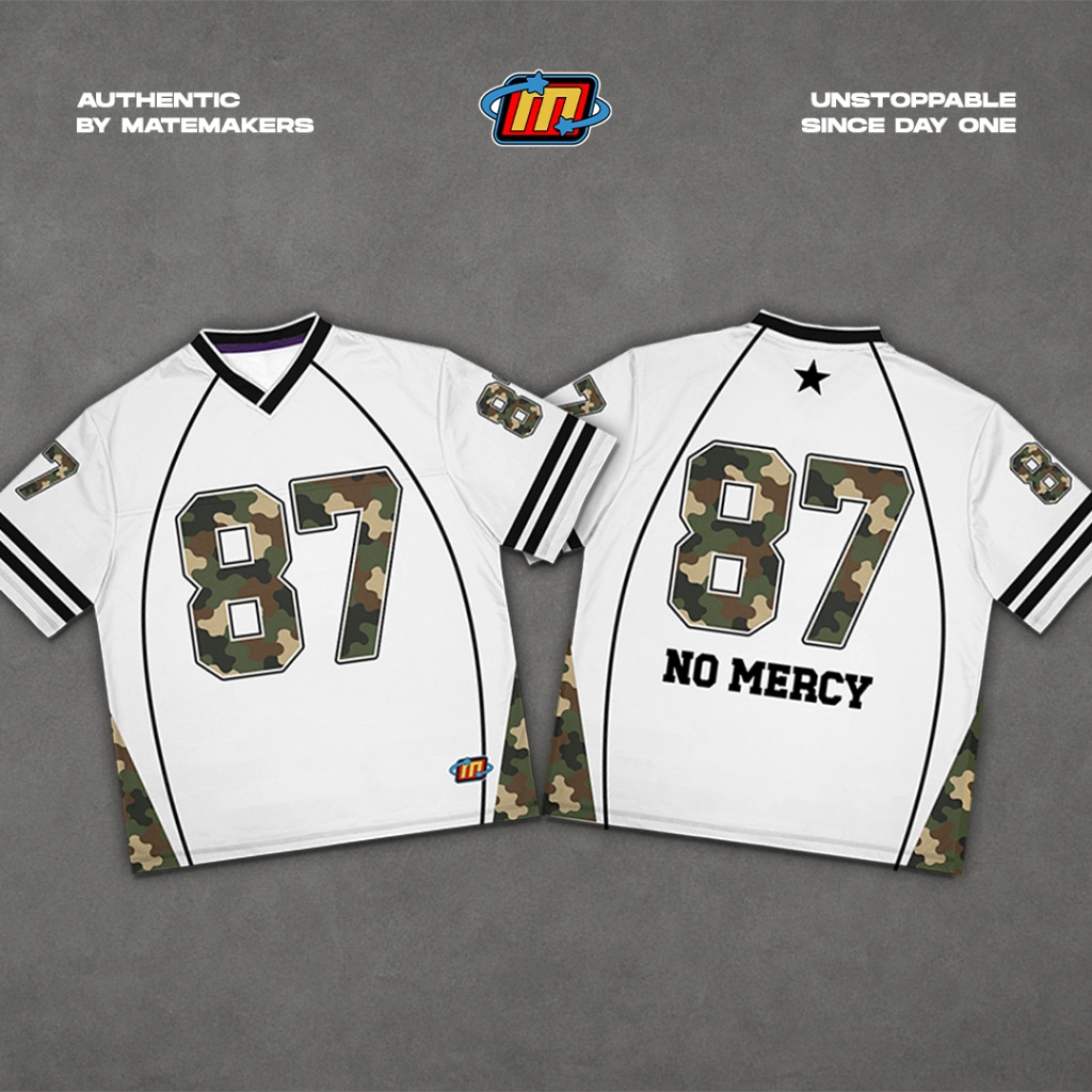 MATEMAKERS - Jersey Streetwear Number 87 / Jersey Oversize / Jersey Block Core / Jersey Brazil / Mil
