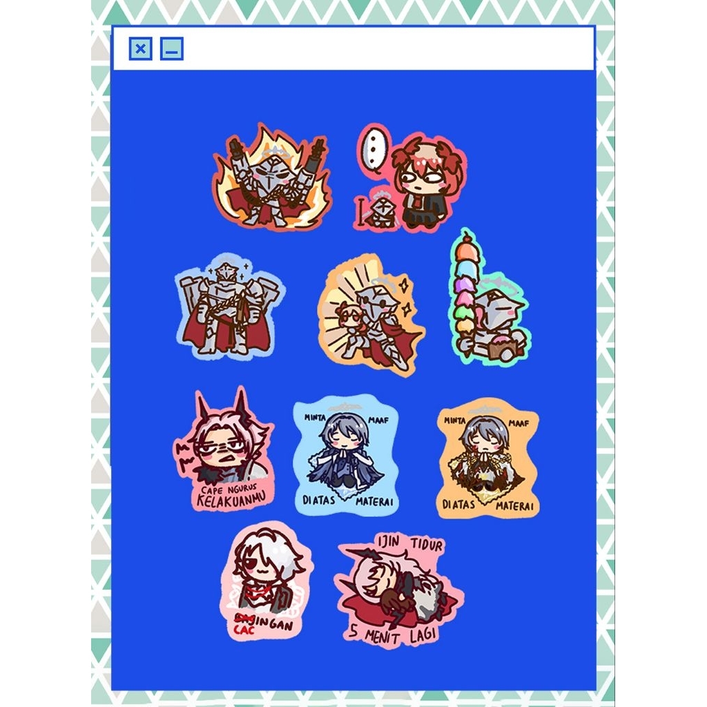 Glitter Sticker Arknights Senichinya