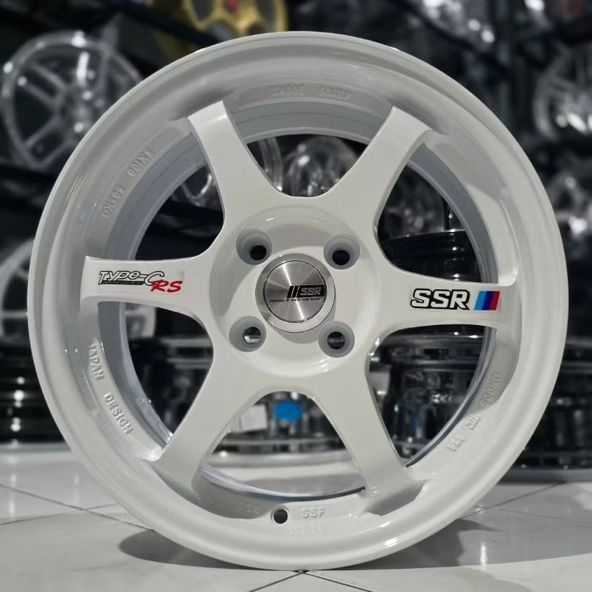 VELG RACING SSR TYPE C R15 LEBAR 6,5 PCD 4X100 velg racing ring 15 velg mobil r15 brio jazz city fre