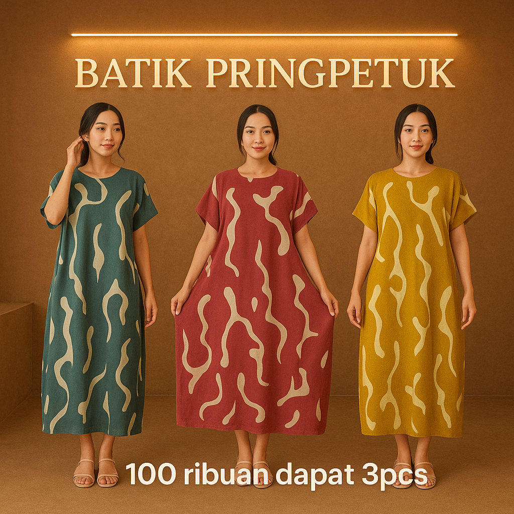 HARGA PAKET 3PC DASTER LOWO SUPER JUMBO LD 145 YURIKO BUSUI DASTER SALUR VIRAL KANCING DEPAN LEHER V