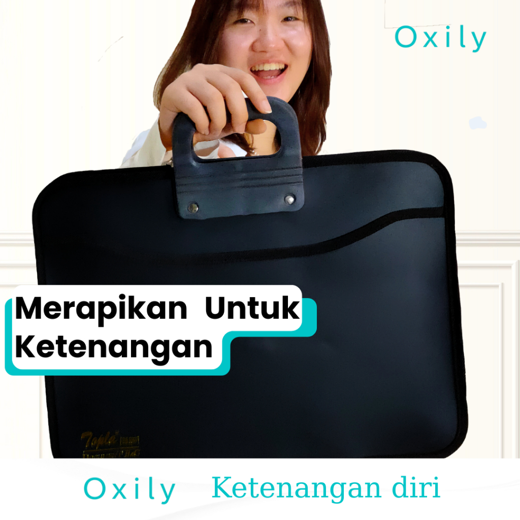 

TOPLA Tas Map Berkas Dokumen RESLETING ANTI AIR Folder File JINJING Tempat laptop Kerja Document Bag